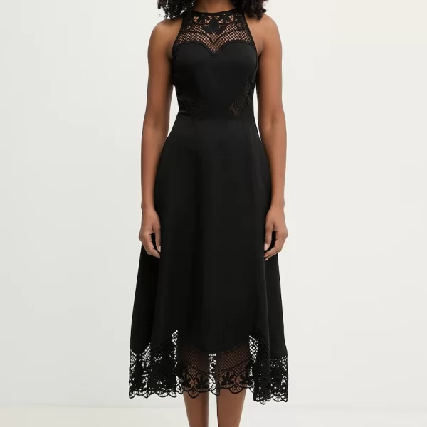 TWINSET Twinset φόρεμα με λινό