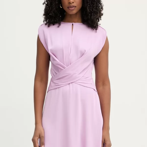 Boss BOSS φόρεμα με βισκόζη Devari