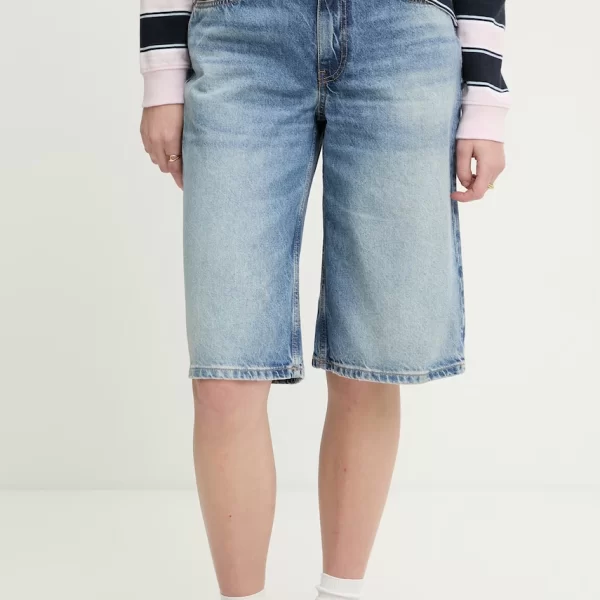 guess jeans Guess Jeans σορτς Γυναικεία ντένιμ