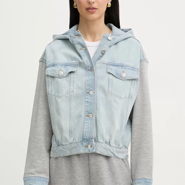 Liu Jo Liu Jo μπουφάν γυναικείο ντένιμ