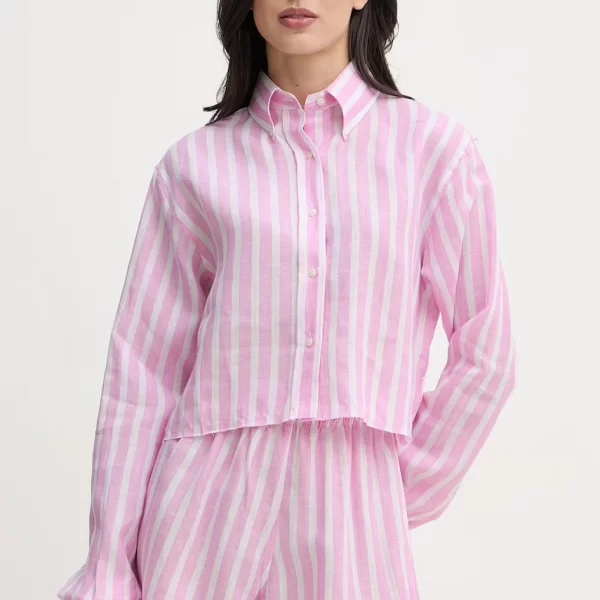 Paramidonna Paramidonna πουκάμισο Γυναικείο λινό Ida