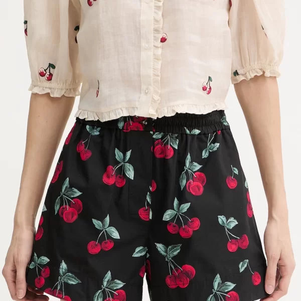 TWINSET Twinset σορτς γυναικεία βαμβακερά