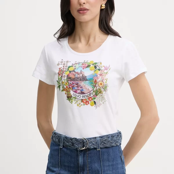 Liu Jo Liu Jo T-shirt γυναικείο βαμβακερό