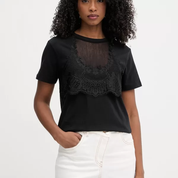 TWINSET Twinset t-shirt γυναικείο βαμβακερό