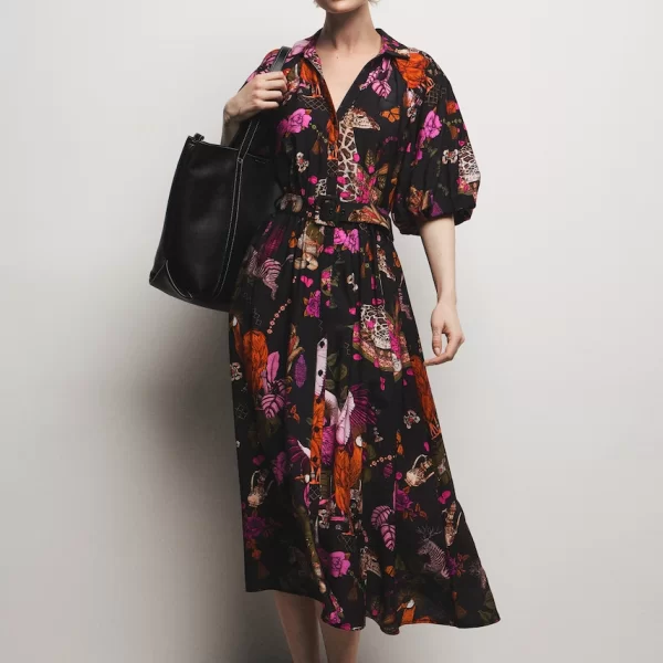 Medicine Medicine φόρεμα flared με βισκόζη