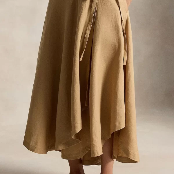 Polo Ralph Lauren Polo Ralph Lauren ασύμμετρη φούστα λινή