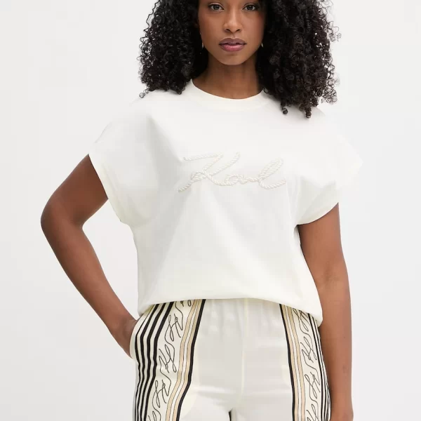 Karl Lagerfeld Karl Lagerfeld t-shirt Γυναικείο βαμβακερό