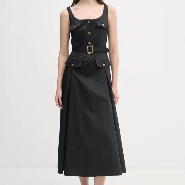 LUISA SPAGNOLI Luisa Spagnoli φόρεμα flared με βαμβάκι Poltrona