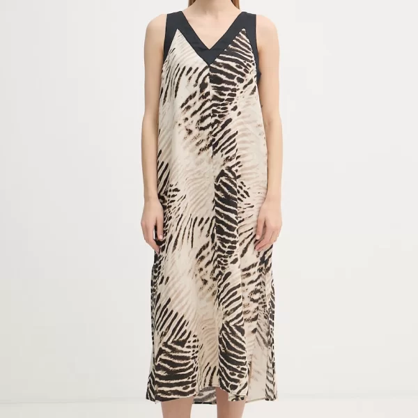 DKNY DKNY Καλοκαιρινό φόρεμα λινό