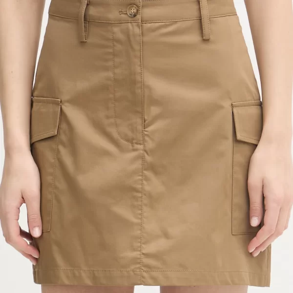 BLAUER Blauer φούστα σε γραμμή Α βαμβακερή BLUEVIEW