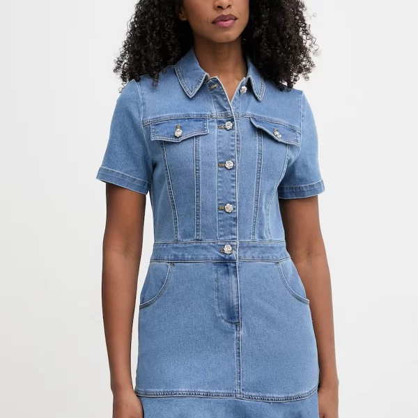 MORGAN Morgan φόρεμα ντένιμο