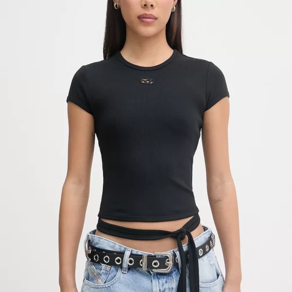 Diesel Diesel crop top Γυναικείο βαμβακερό T-BUNNY-TAIL-S1