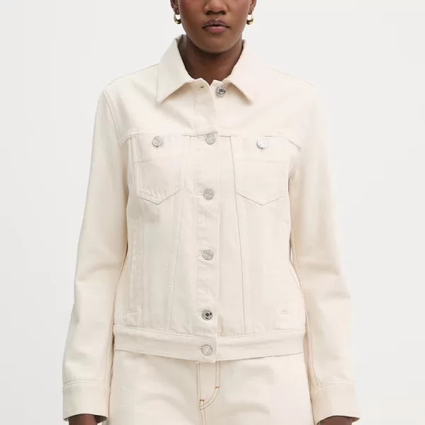 Trussardi Trussardi Τζιν μπουφάν γυναικείο βαμβακερό