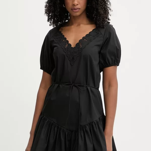 TWINSET Twinset φόρεμα flared βαμβακερό