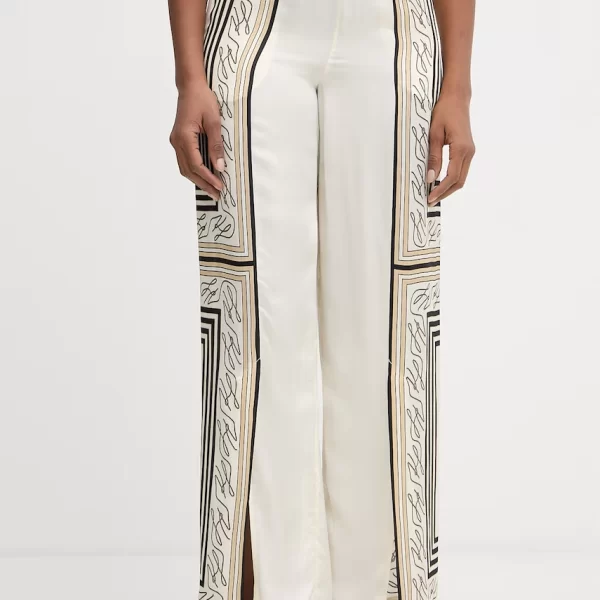 Karl Lagerfeld Karl Lagerfeld παντελόνι γυναικείο με βισκόζη