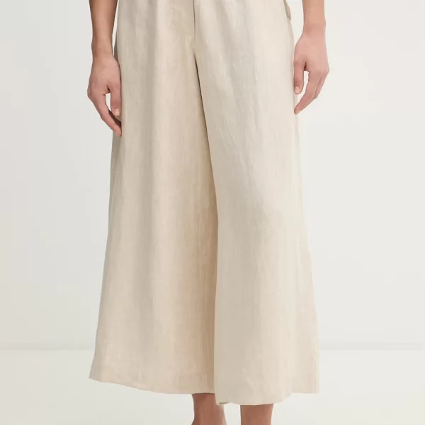 WEEKEND MAX MARA Weekend Max Mara Παντελόνι wide leg Γυναικείο λινό FELINO