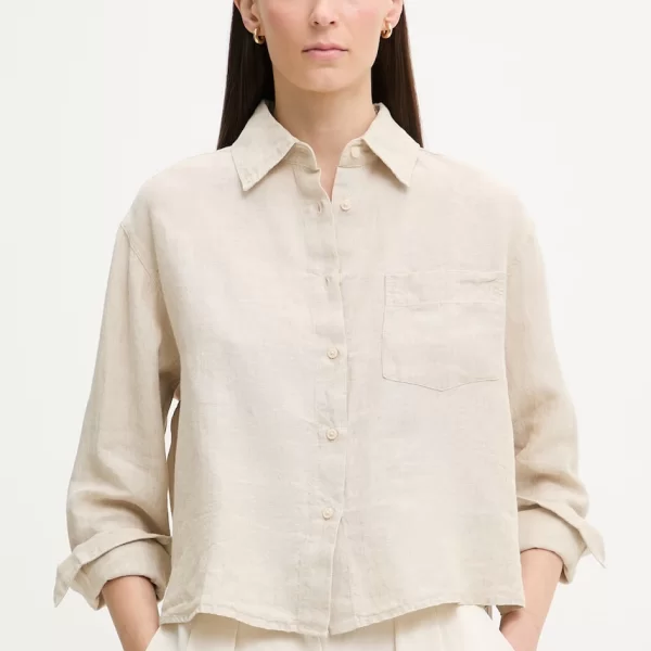 Marc O'Polo Marc O'Polo πουκάμισο σαφάρι γυναικείο λινό