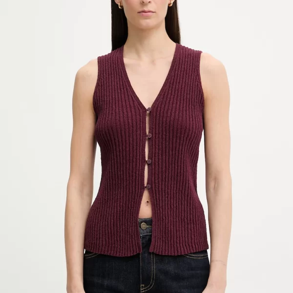 Marc O'Polo Marc O'Polo γιλέκο γυναικείο με βαμβάκι