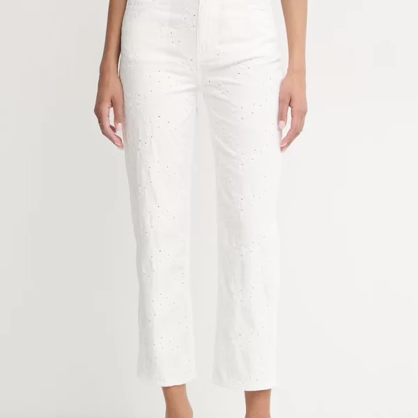 Liu Jo Liu Jo παντελόνι ίσιο γυναικείο βαμβακερό