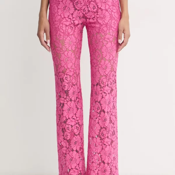 PINKO Pinko Παντελόνι καμπάνα γυναικείο δαντελένιο