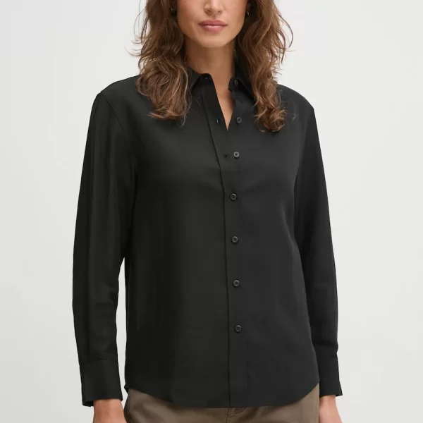 Calvin Klein Πουκάμισο με μείγμα από λινό Calvin Klein