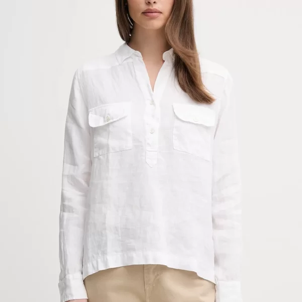 MOS MOSH Mos Mosh Πουκαμίσα γυναικεία λινή