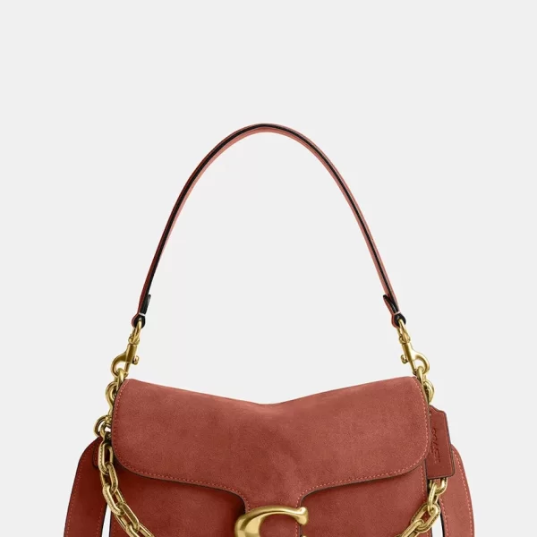 Coach Coach μικρή τσάντα γυναικεία δέρμα σουέτ Suade Chain Tabby Shoulder Bag