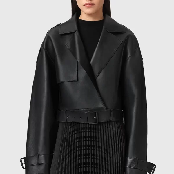 AllSaints Δερμάτινο μπουφάν AllSaints OPHELIA