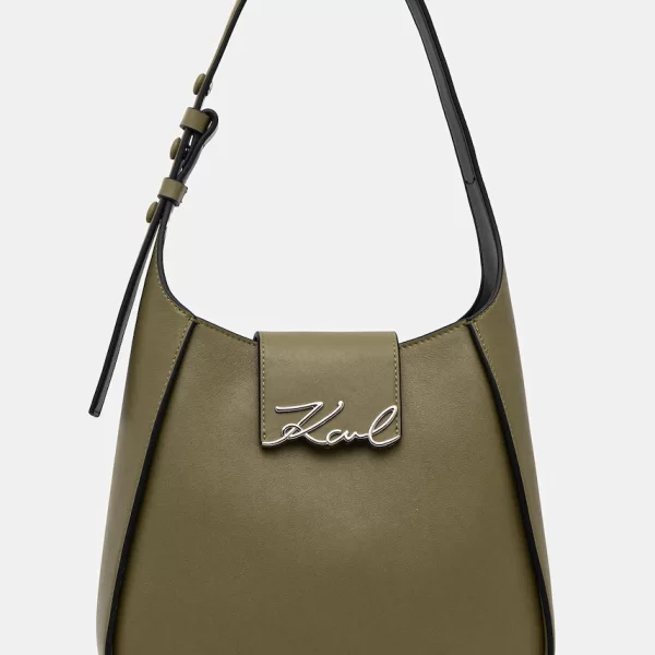 Karl Lagerfeld Δερμάτινη τσάντα Karl Lagerfeld K/SIGNATURE