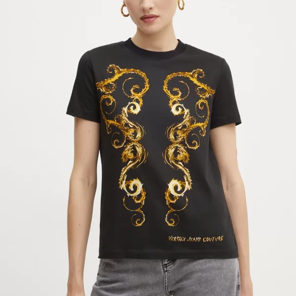 VERSACE JEANS COUTURE Βαμβακερό μπλουζάκι Versace Jeans Couture