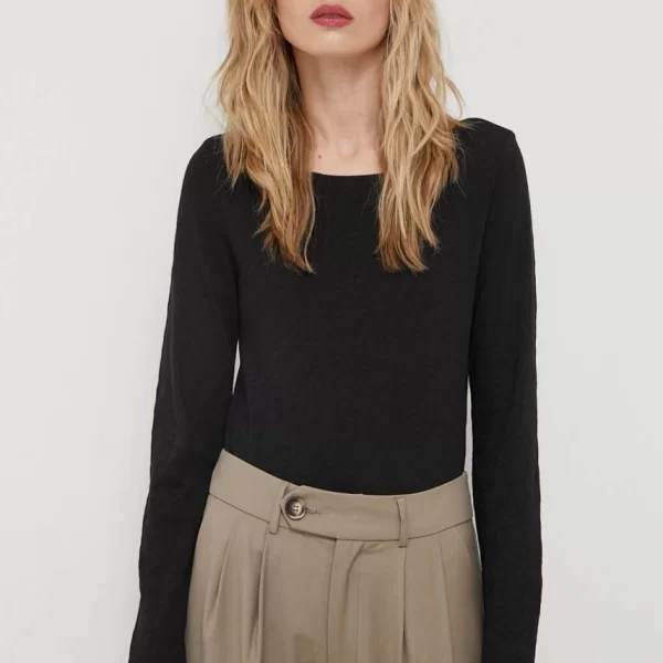 Marc O'Polo Βαμβακερή μπλούζα με μακριά μανίκια Marc O'Polo