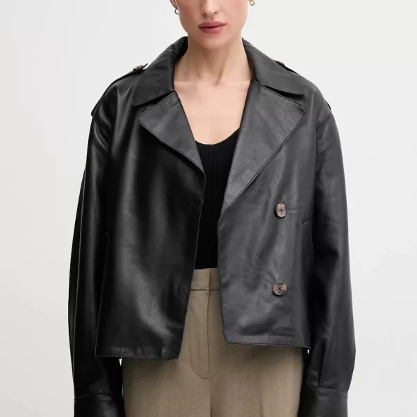 Pepe jeans Δερμάτινο μπουφάν Pepe Jeans GRETA