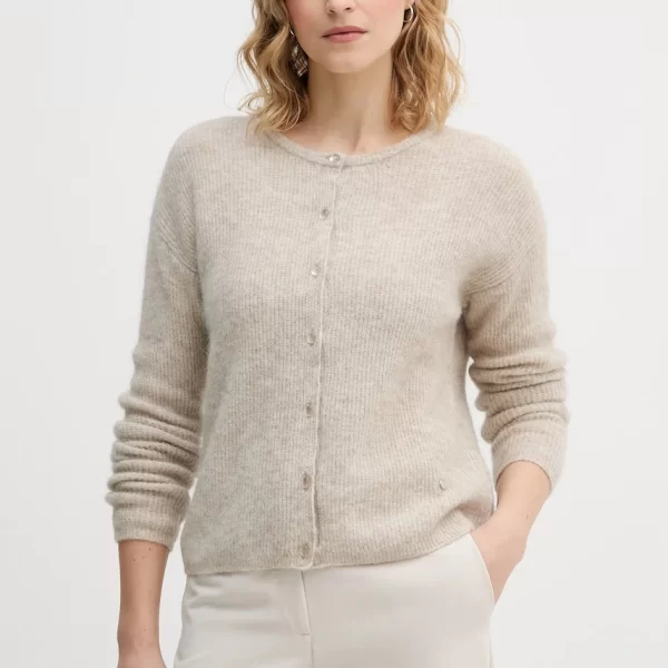 MOS MOSH Ζακέτα με προσθήκη αλπακά Mos Mosh Almine