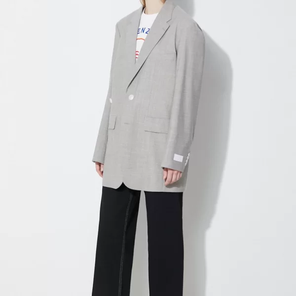 KENZO Μάλλινο σακάκι Kenzo Solid Kimono Blazer