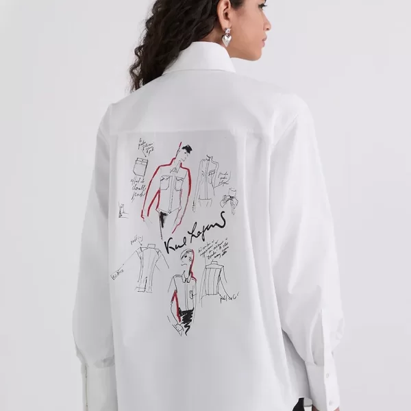 Karl Lagerfeld Βαμβακερό πουκάμισο Karl Lagerfeld