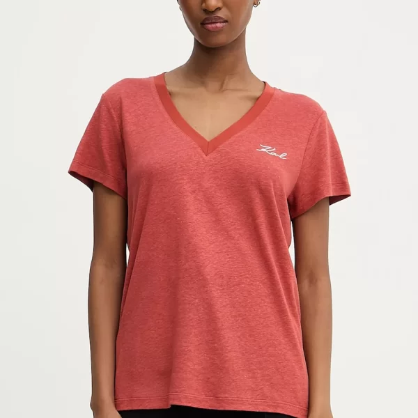 Karl Lagerfeld Λευκό μπλουζάκι Karl Lagerfeld