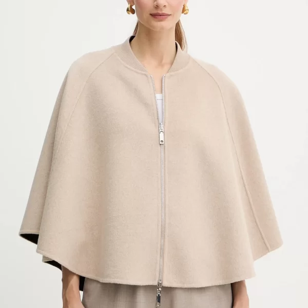 MAX&Co. Διπλής όψης πόντσο με προσθήκη μαλλιού MAX&Co.