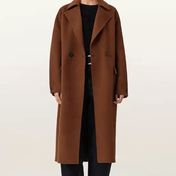 AllSaints Παλτό με προσθήκη μαλλιού AllSaints SELLMA