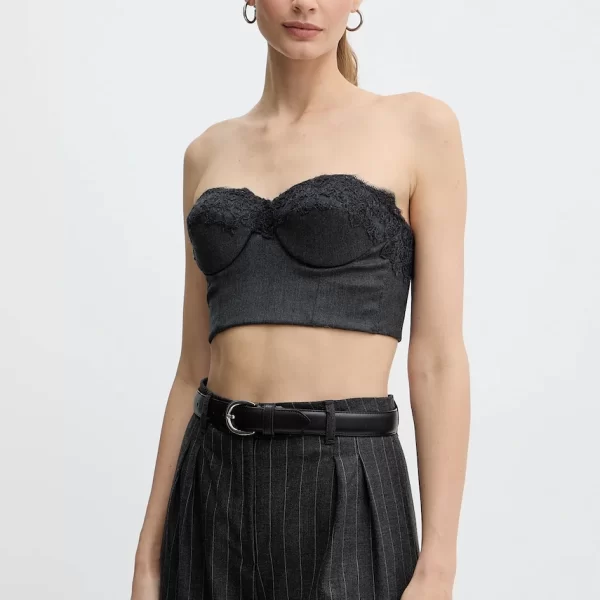 Ermanno Scervino LIFE Top με προσθήκη μαλλιού Ermanno Firenze