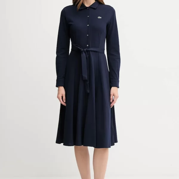 Lacoste Βαμβακερό φόρεμα Lacoste