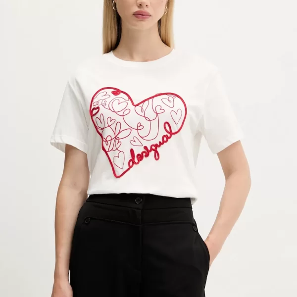 DESIGUAL Βαμβακερό μπλουζάκι Desigual ROMA