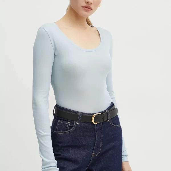 Boss Orange Βαμβακερή μπλούζα με μακριά μανίκια Boss Orange