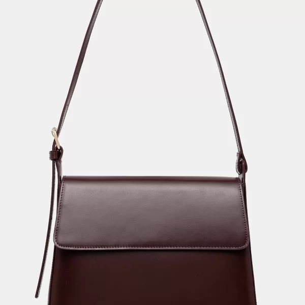 A.P.C. Δερμάτινη τσάντα A.P.C. sac virginie flap