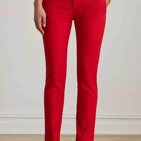 LAUREN RALPH LAUREN Lauren Ralph Lauren παντελόνι γυναικείο με βαμβάκι