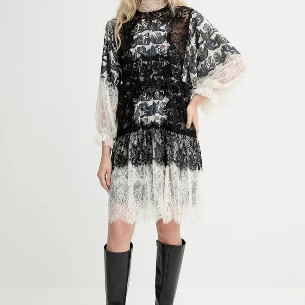 MUNTHE Φόρεμα από συνδιασμό μεταξιού MUNTHE LISSO