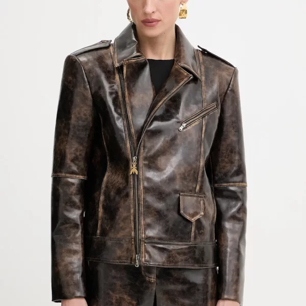 Patrizia Pepe Δερμάτινο μπουφάν Patrizia Pepe