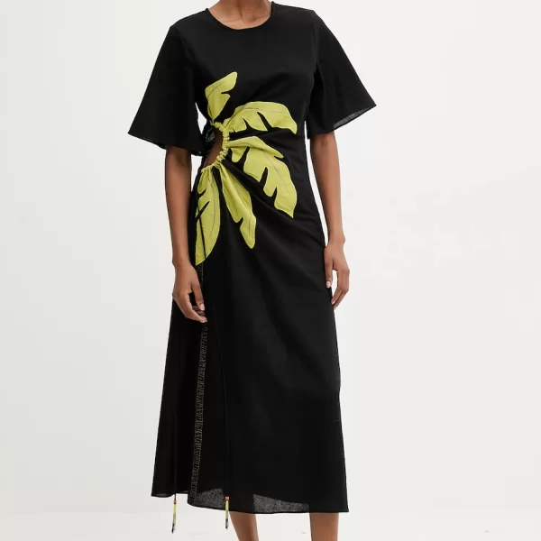 Never Fully Dressed Φόρεμα με λινό Never Fully Dressed