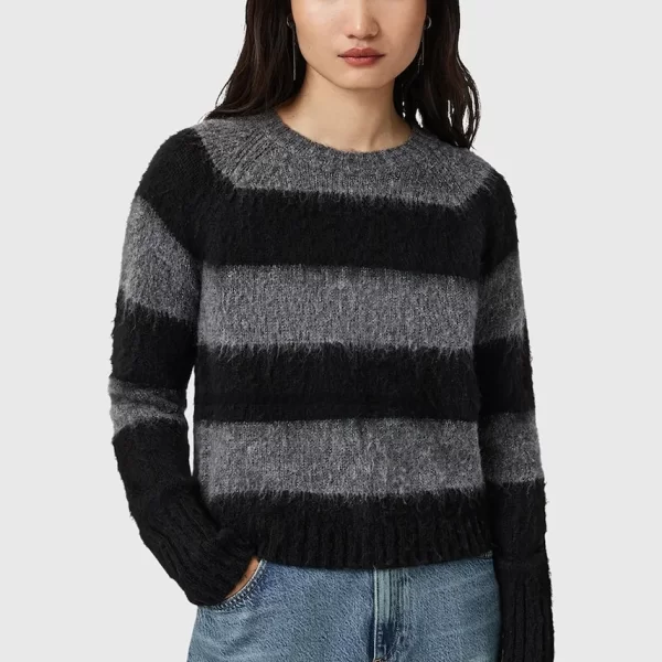 AllSaints Πουλόβερ με προσθήκη μαλλιού AllSaints LOU