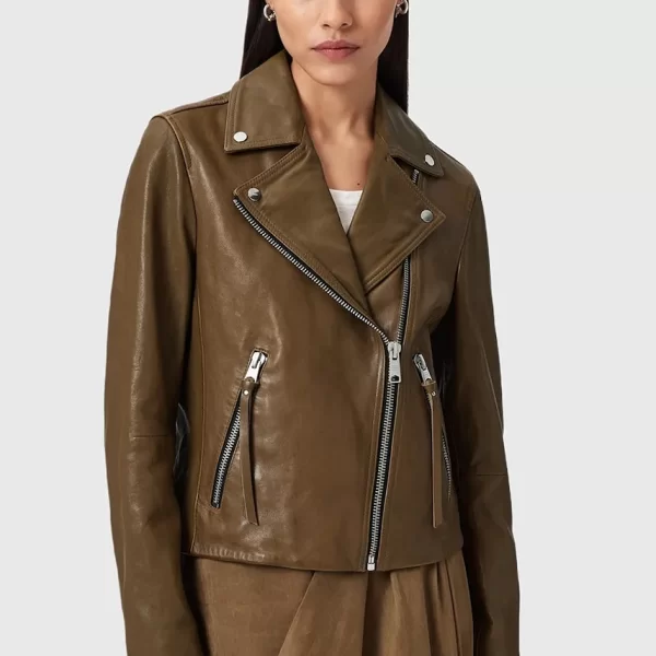 AllSaints Δερμάτινο μπουφάν AllSaints DALBY BIKER