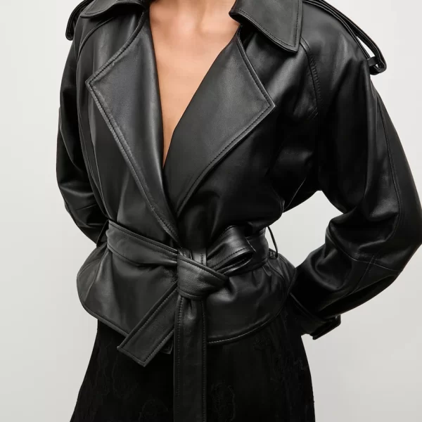 Answear Lab Answear.LAB Κοντό μπουφάν γυναικείο δερμάτινο από την Unscripted collection